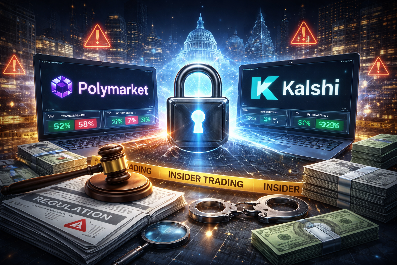 Polymarket e Kalshi reforçam controles contra insider trading sob pressão regulatória