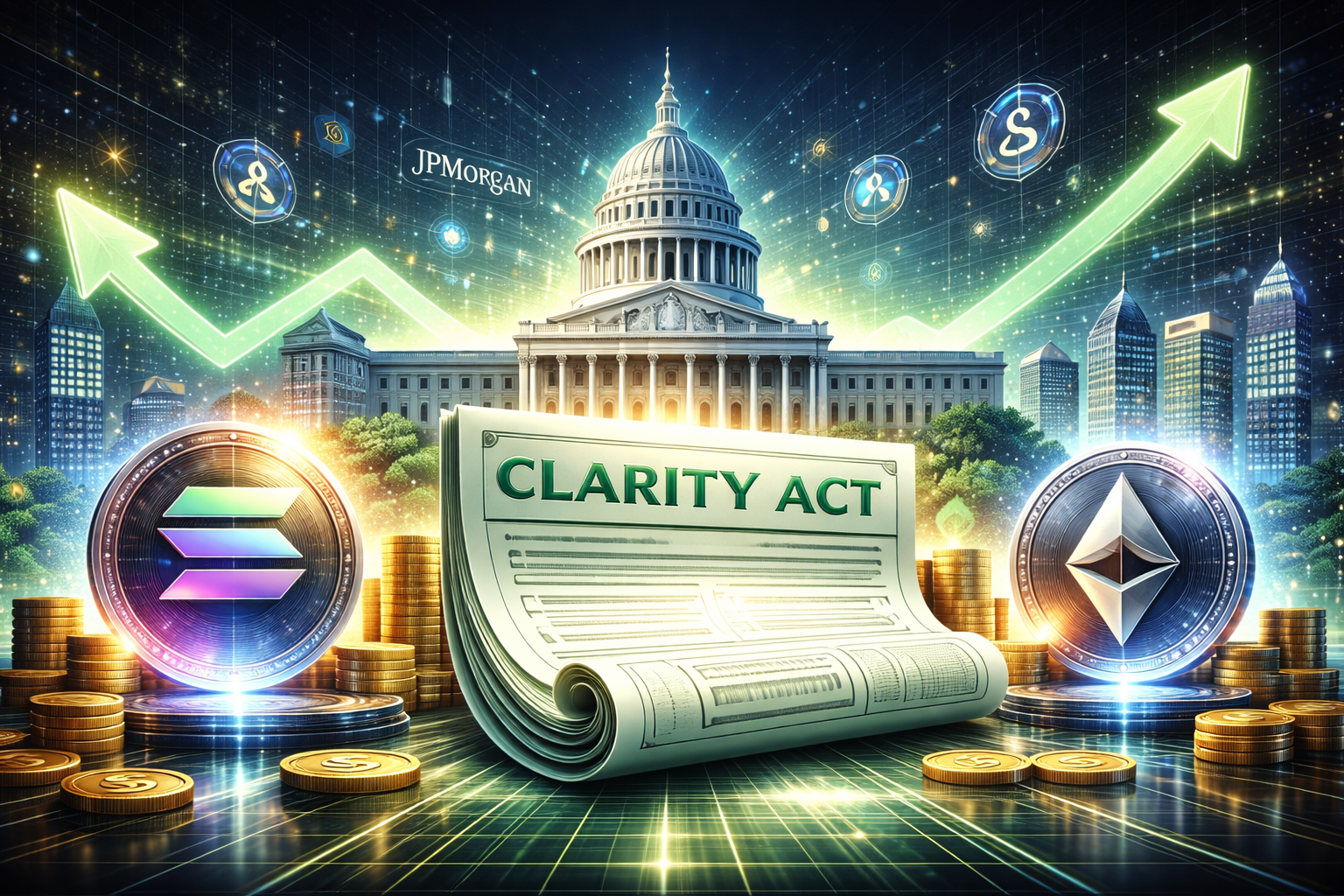 JPMorgan aponta 8 catalisadores do CLARITY Act: Bitcoin Hyper pode saltar 6.000%
