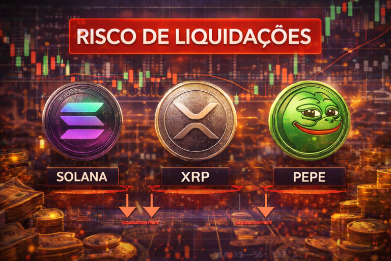 Três Altcoins Enfrentam Risco Elevado de Liquidações no Mercado Futuro