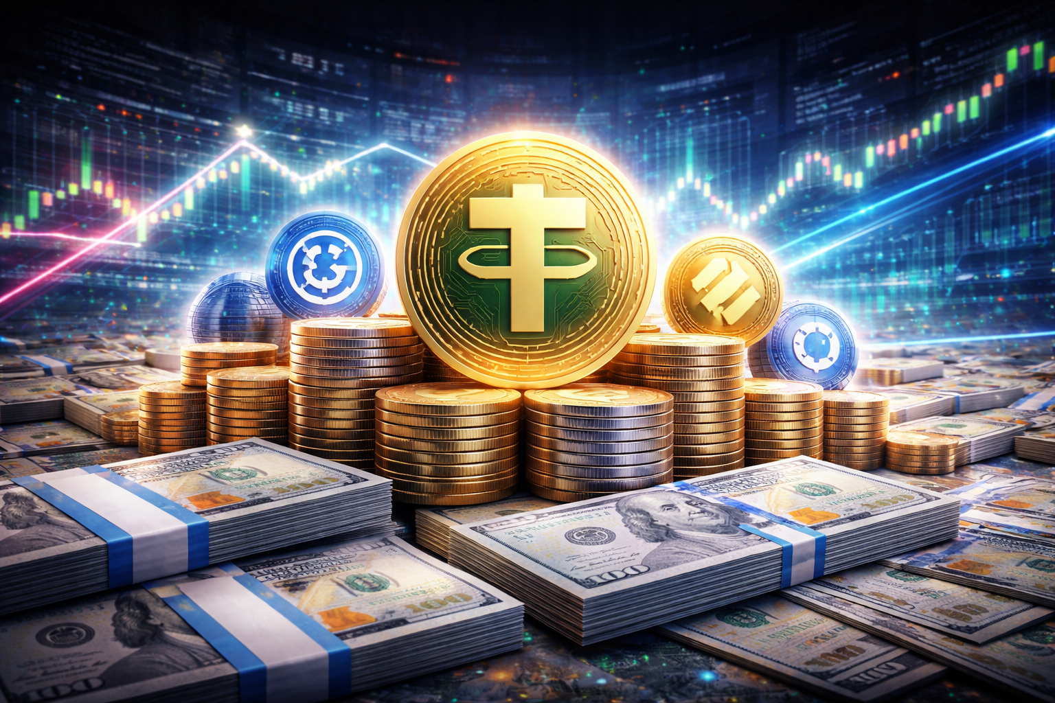 Stablecoins já representam 83% do volume spot em USD, aponta Kaiko