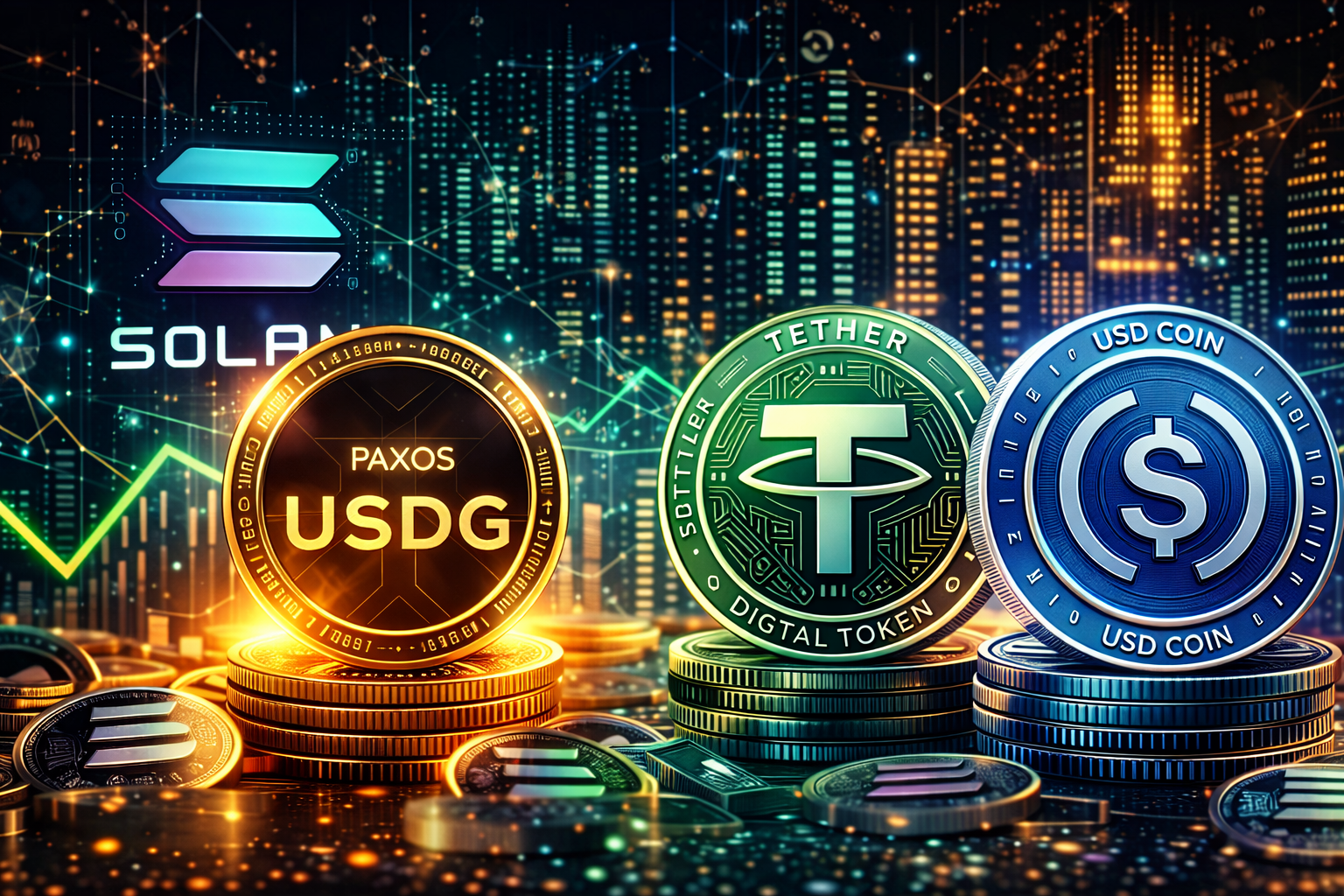 Stablecoin USDG da Paxos na Solana ultrapassa US$ 1 bilhão em valor de mercado