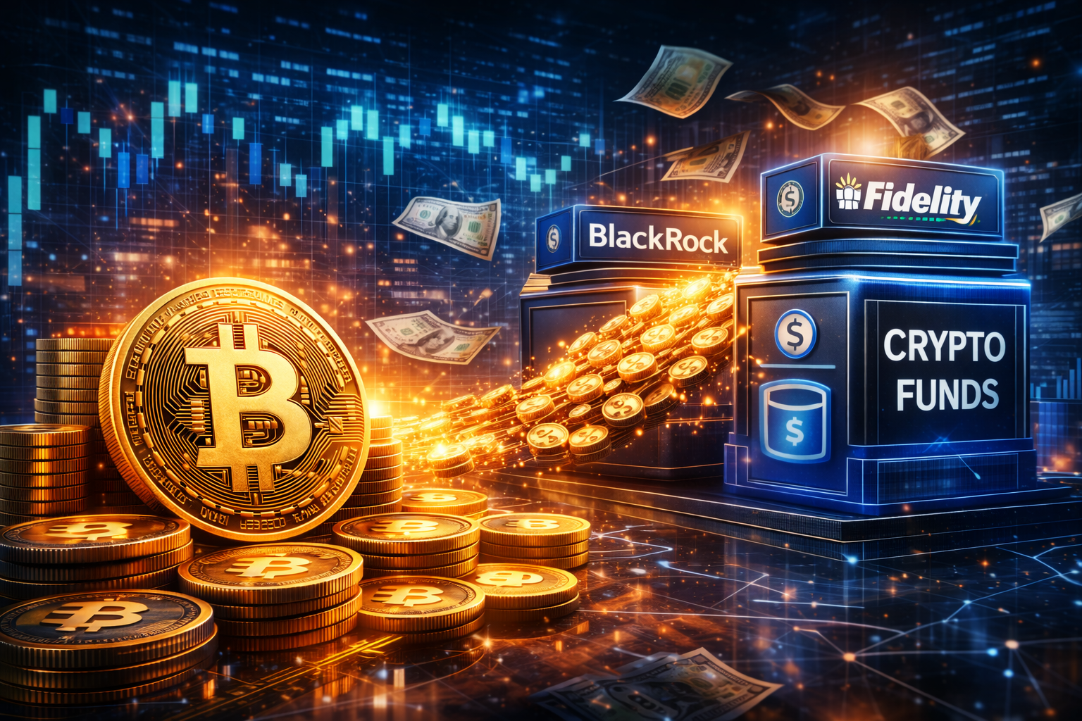 Fundos de cripto atraem US$ 1,1 bilhão e Bitcoin lidera maior semana desde janeiro