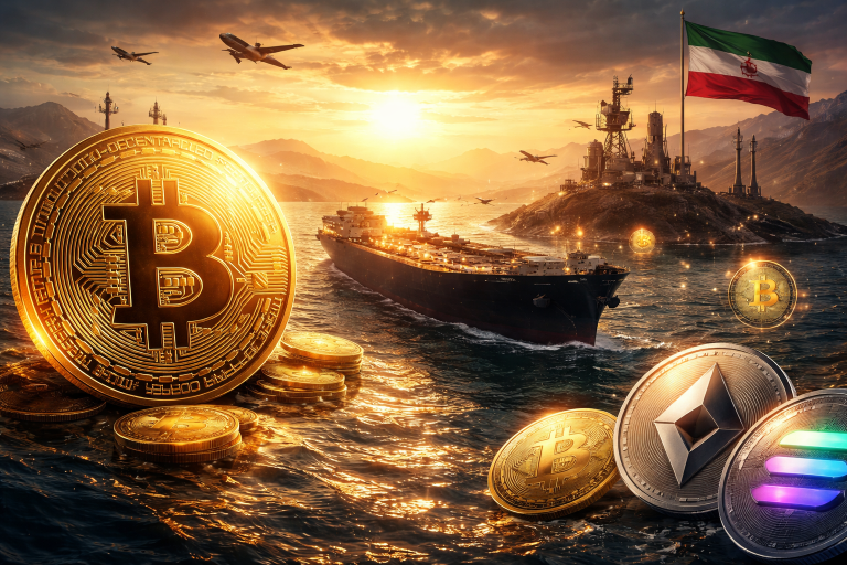 Bitcoin Hoje 09/04/26: BTC e SOL sobem após Irã cogitar pedágios em cripto no Estreito de Ormuz