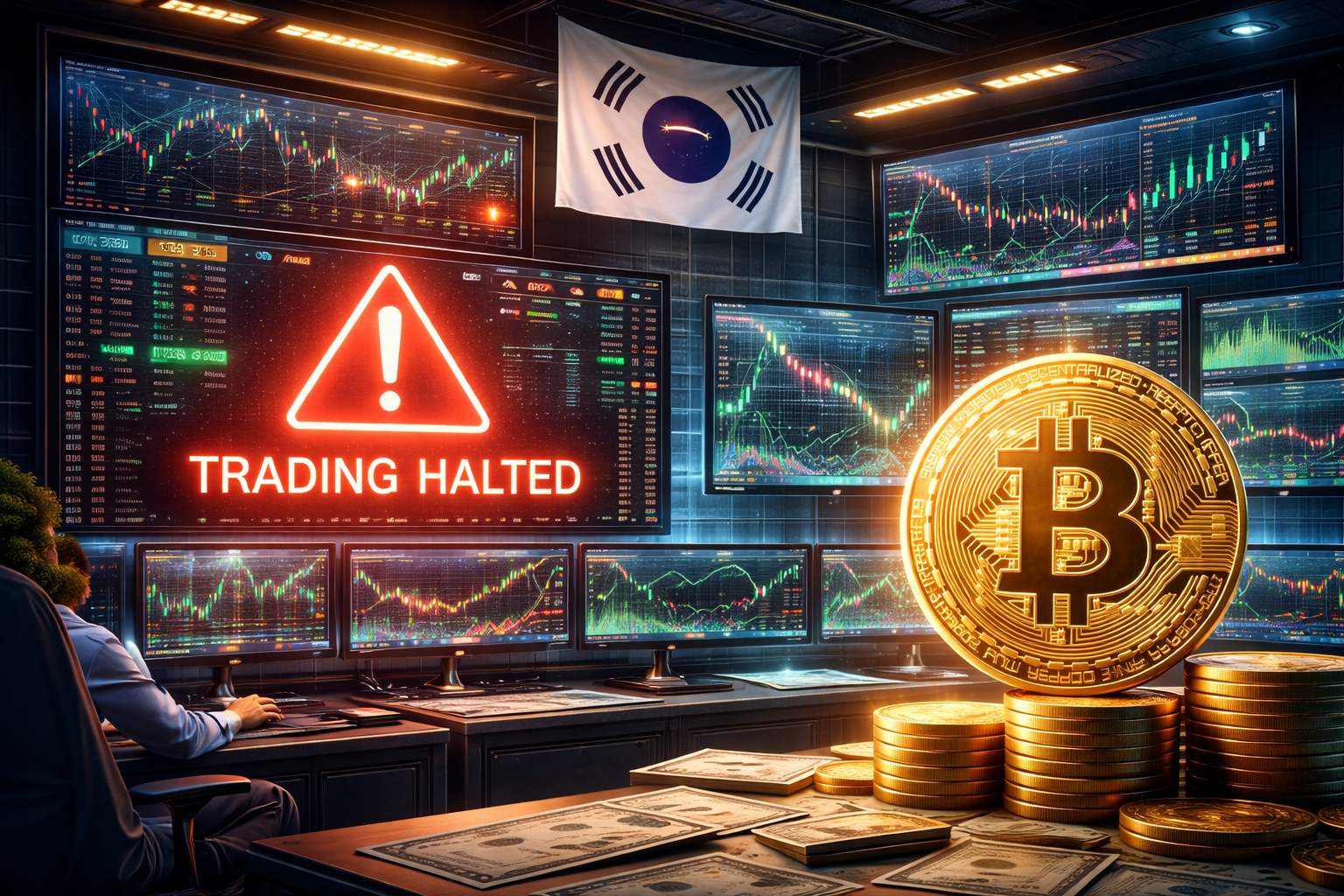 Banco da Coreia propõe 'circuit breaker' para cripto após incidente na Bithumb