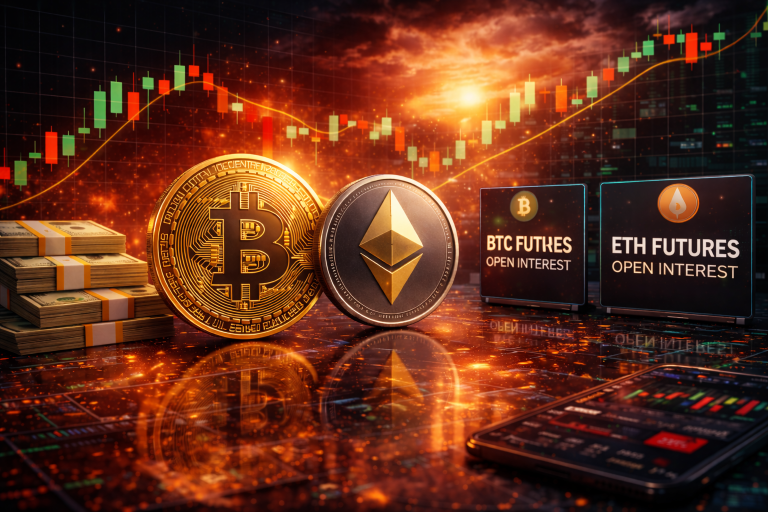 Open interest de Bitcoin e Ethereum dispara e sinaliza retorno do apetite por risco