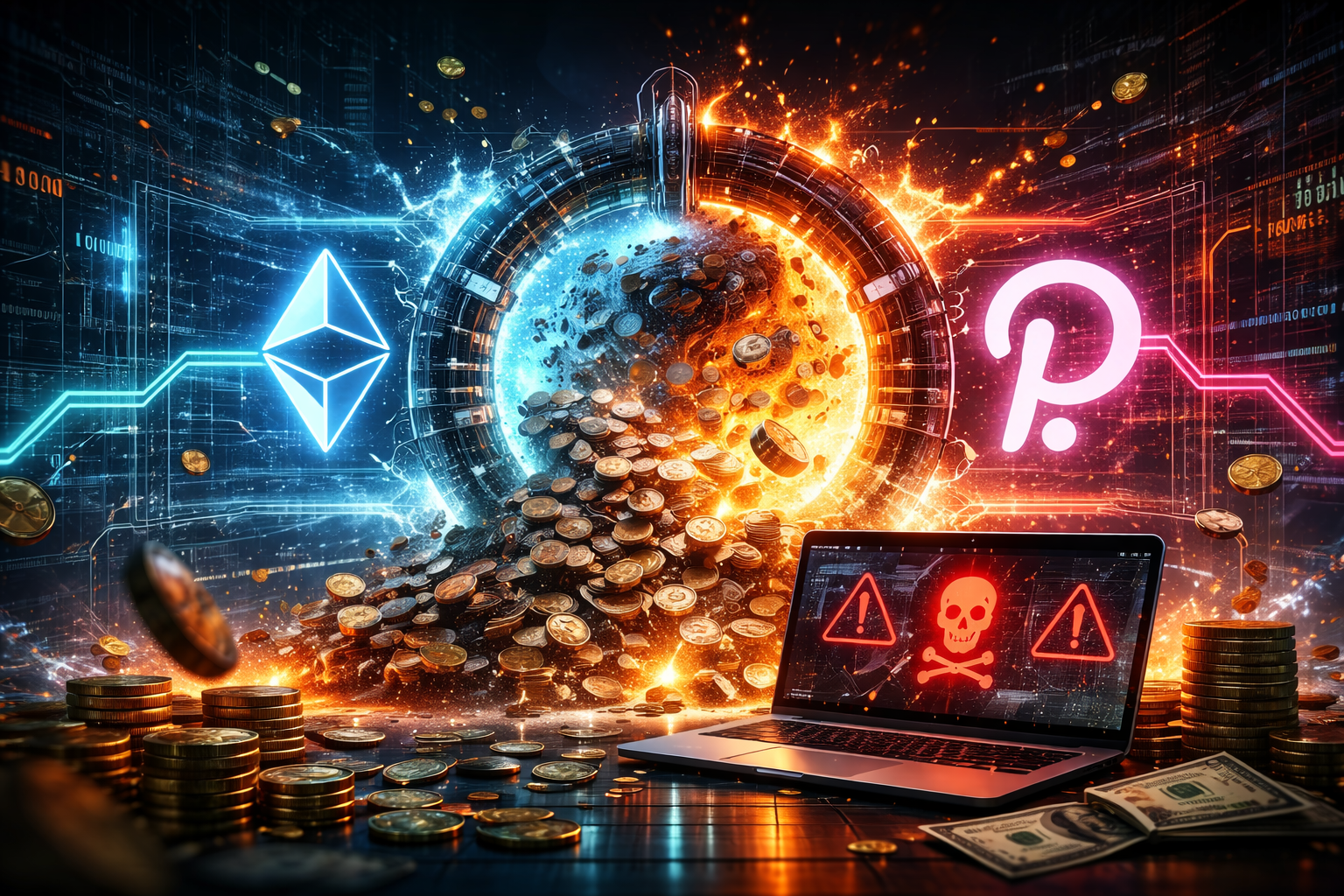 Exploit em Polkadot e Ethereum infla US$ 1 bilhão em tokens e expõe risco cross-chain