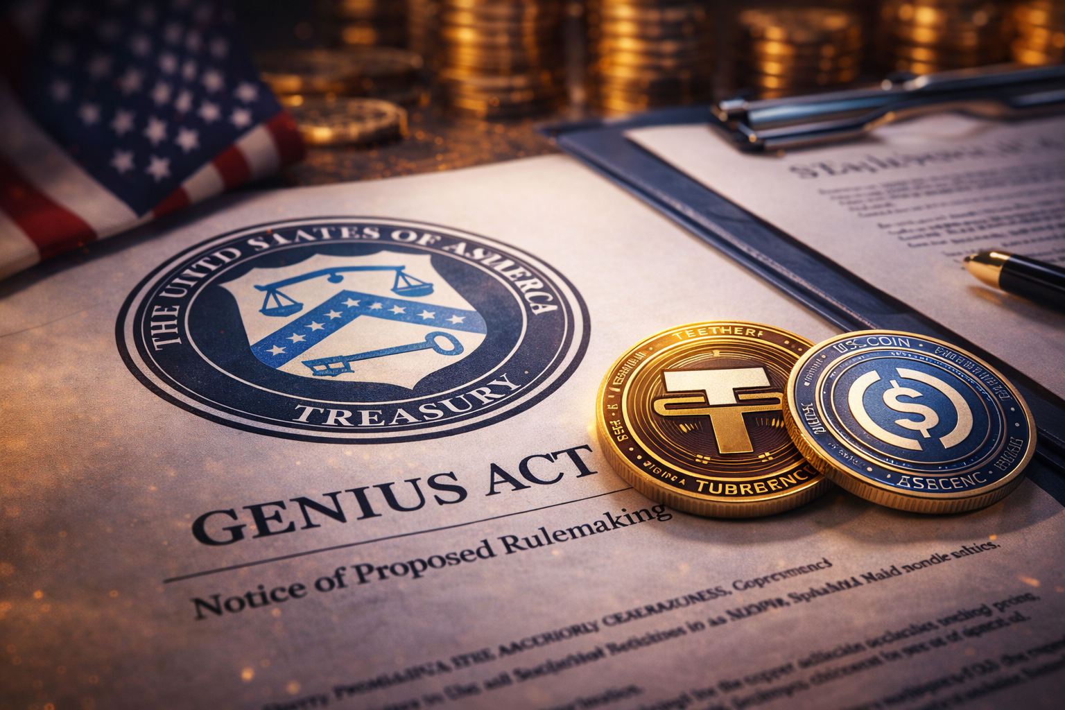 Tesouro dos EUA publica regra GENIUS Act e redefine supervisão de stablecoins