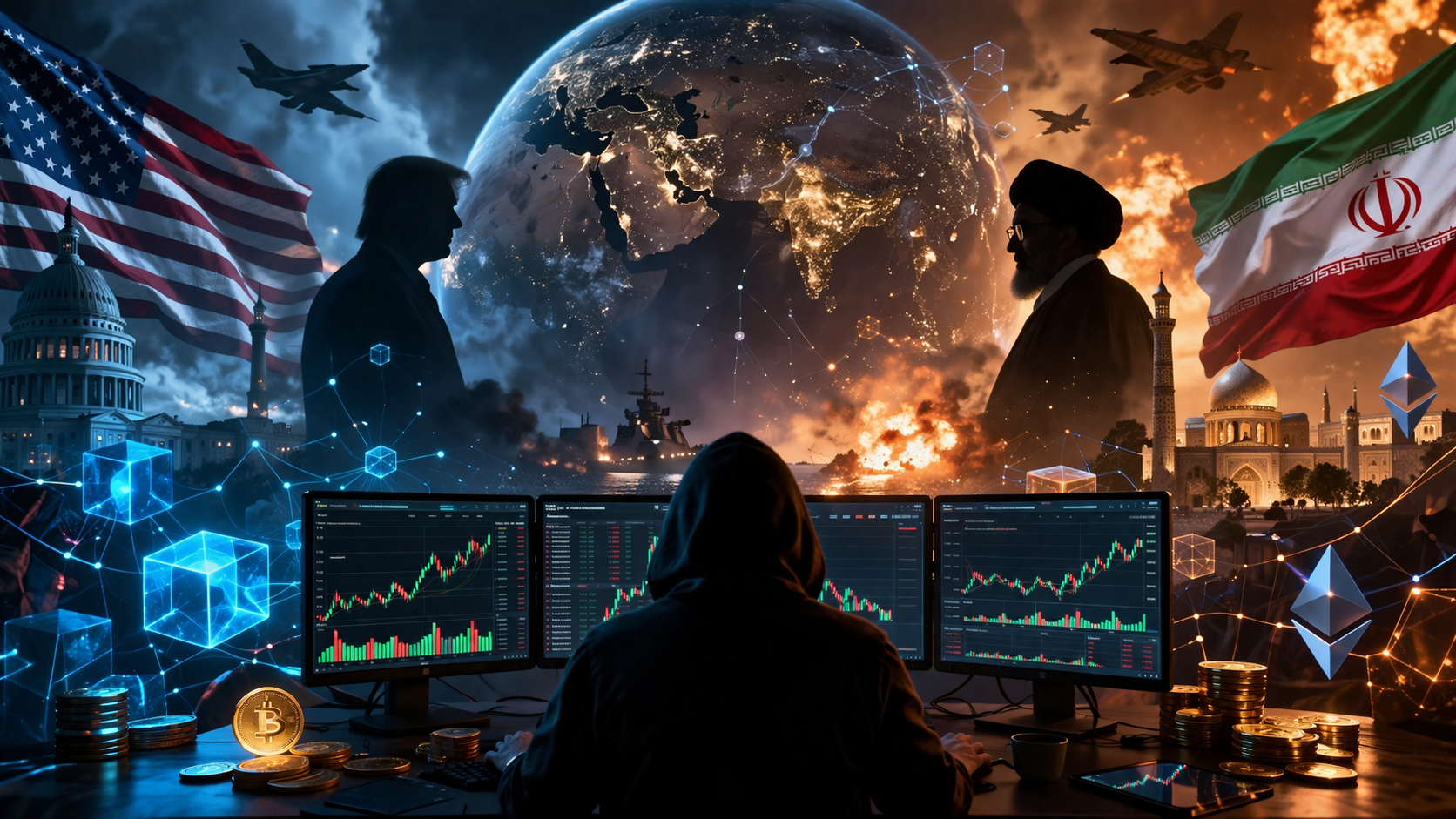 Dados on-chain apontam apostas suspeitas antes de anúncio sobre Irã