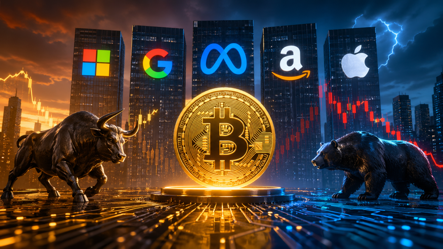 Resultado das big techs pode mexer com o Bitcoin: Nasdaq e cripto conectados