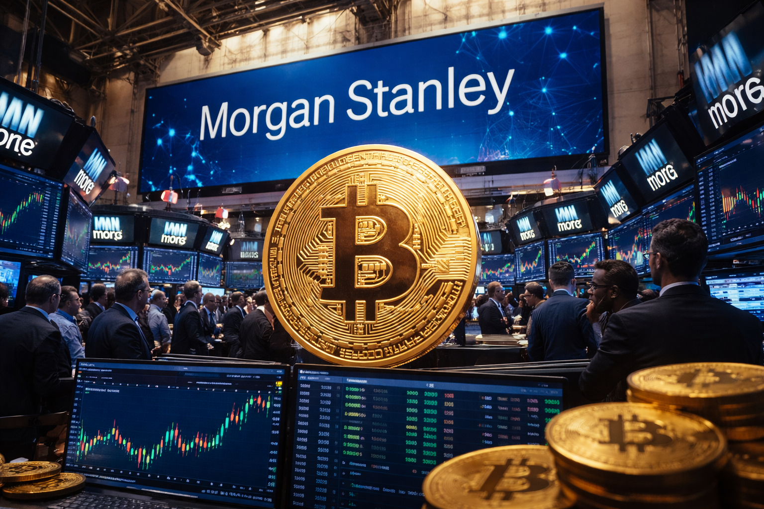 Morgan Stanley lança ETF de Bitcoin em meio à queda do BTC: sinal institucional ou defesa de mercado?