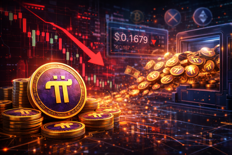 PI Network despenca 30% enquanto Bitcoin e Ethereum sobem: entenda a divergência