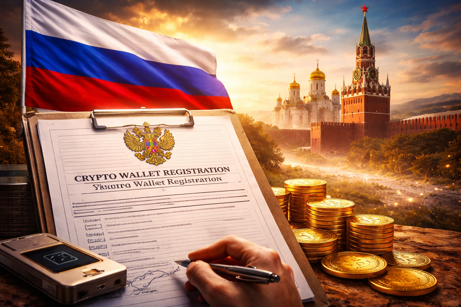 Rússia exige que 20 milhões de usuários registrem carteiras de Bitcoin