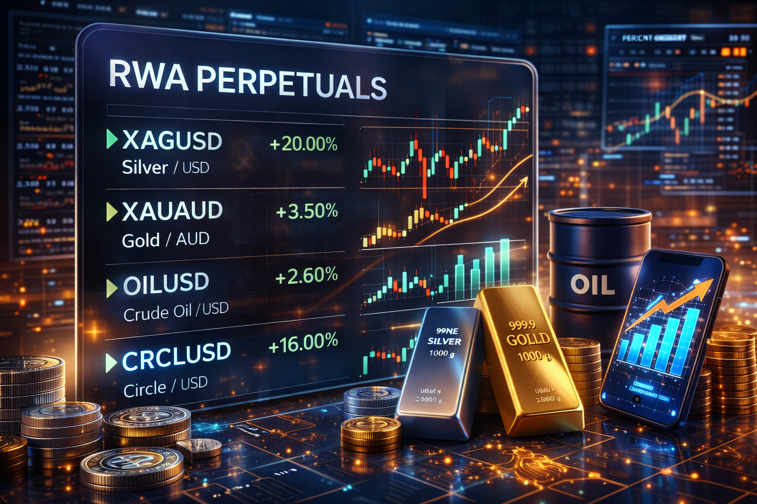 Perpétuos de RWA em cripto avançam e desafiam mercado tradicional