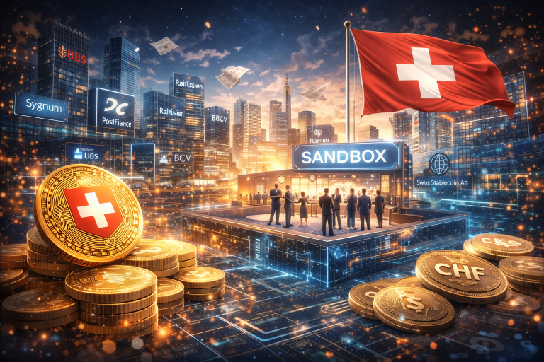 UBS e outros bancos entram em sandbox para stablecoin em franco suíço