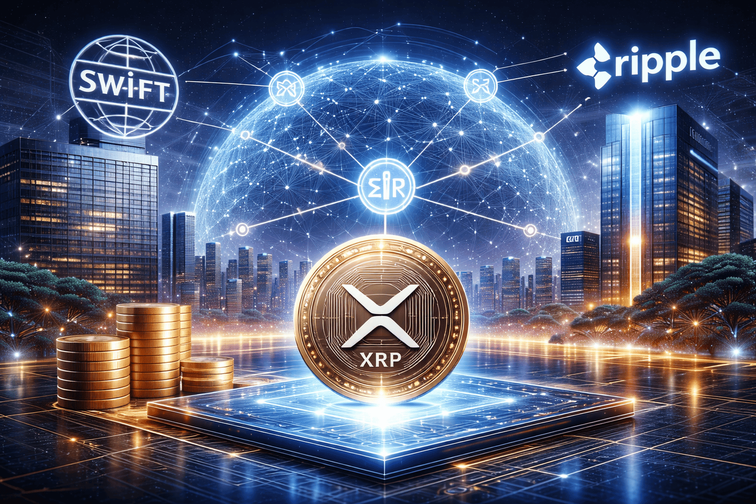 Ripple conecta XRP diretamente à rede SWIFT para transferências globais